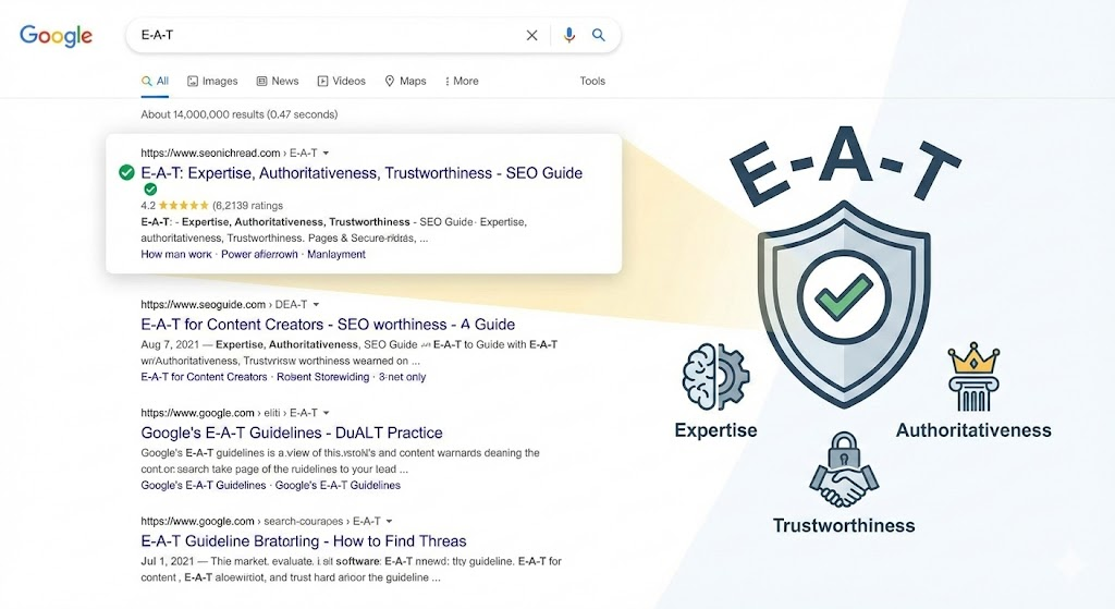 Google EATを検索している画面