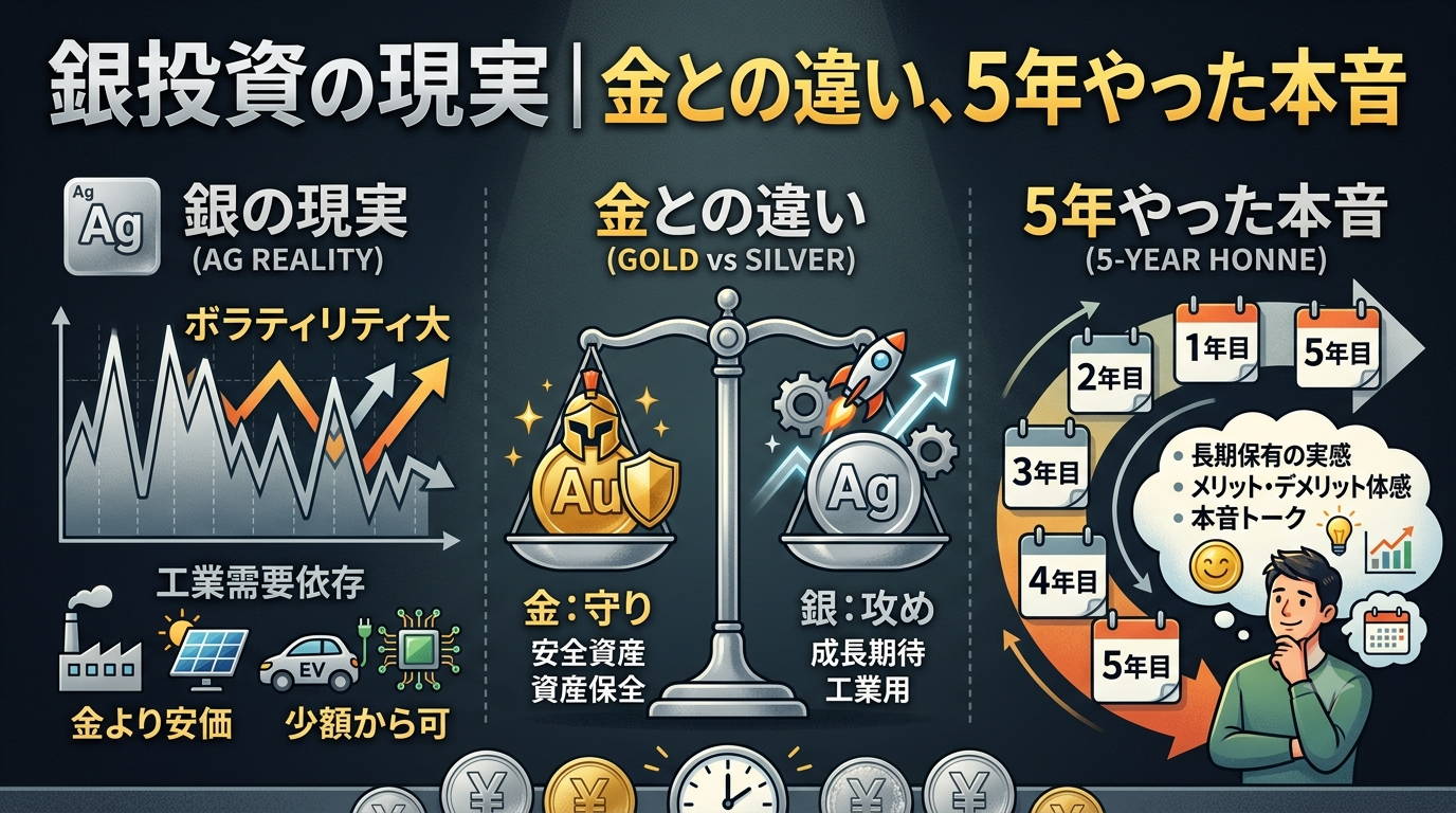 銀投資の現実（金との違い）記事のアイキャッチ画像